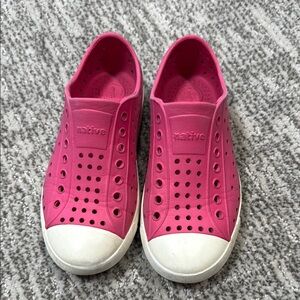 Native Kids Shoes - Pink and White